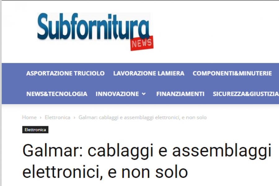 Dicono di noi: subfornituranews.it